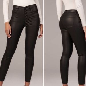 Abercrombie & Fitch black wax denim